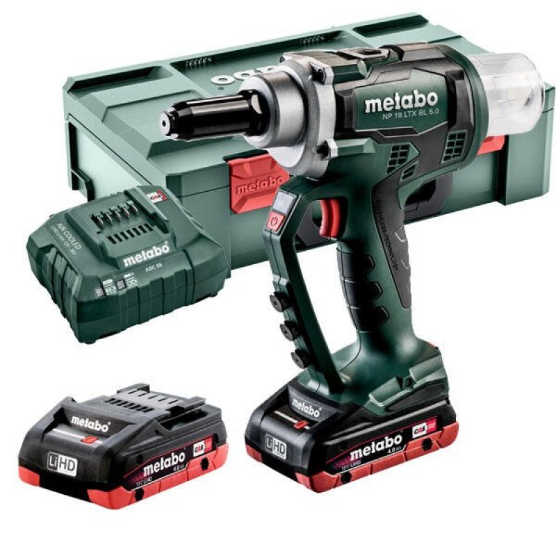 Metabo NP 18 LTX BL 5.0 set nýtovací pistole